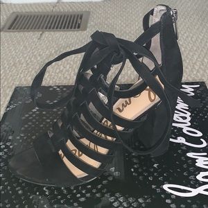 Sam Edelman Yarina Black Suede Sandals